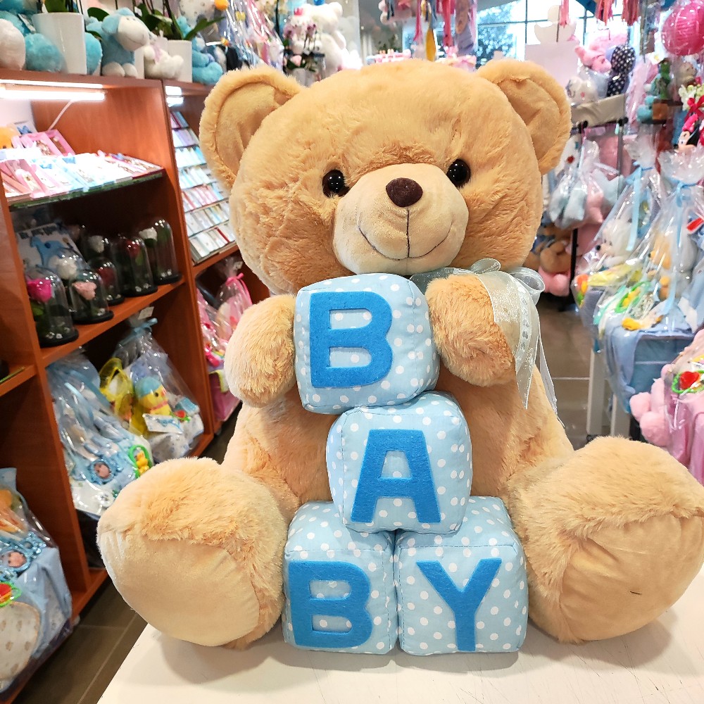 TEDDY BEAR BABY BOY 45 FOR NEWBORN BOY