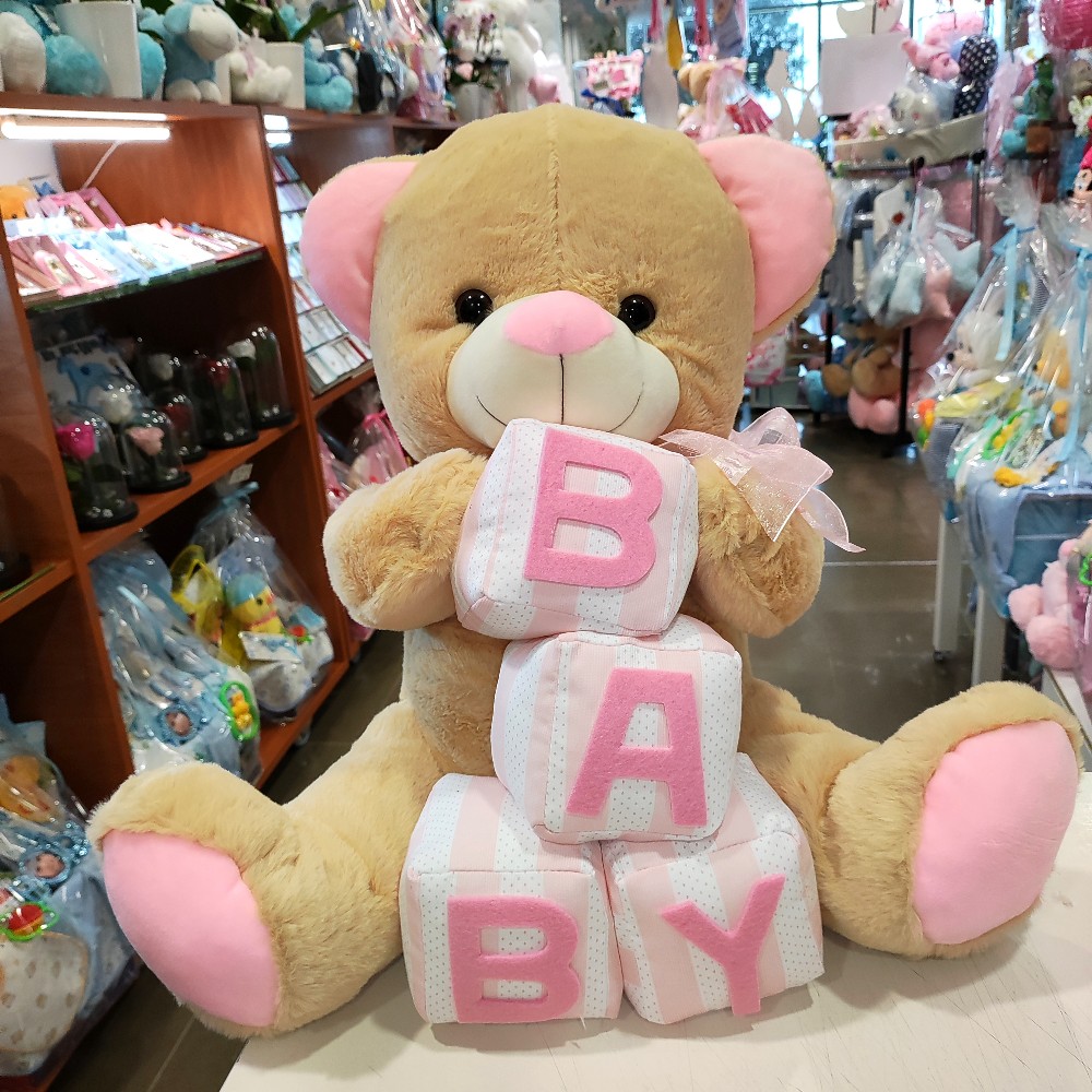 TEDDY BEAR BABY GIRL 45 FOR A NEWBORN GIRL